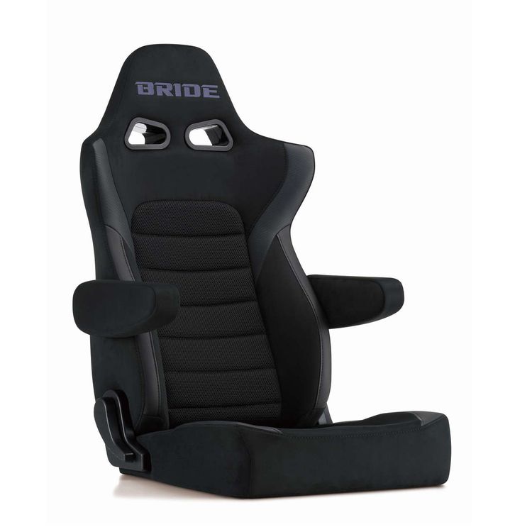 BRIDE ERGOSTER Black reclining semi-bucket comfort seat