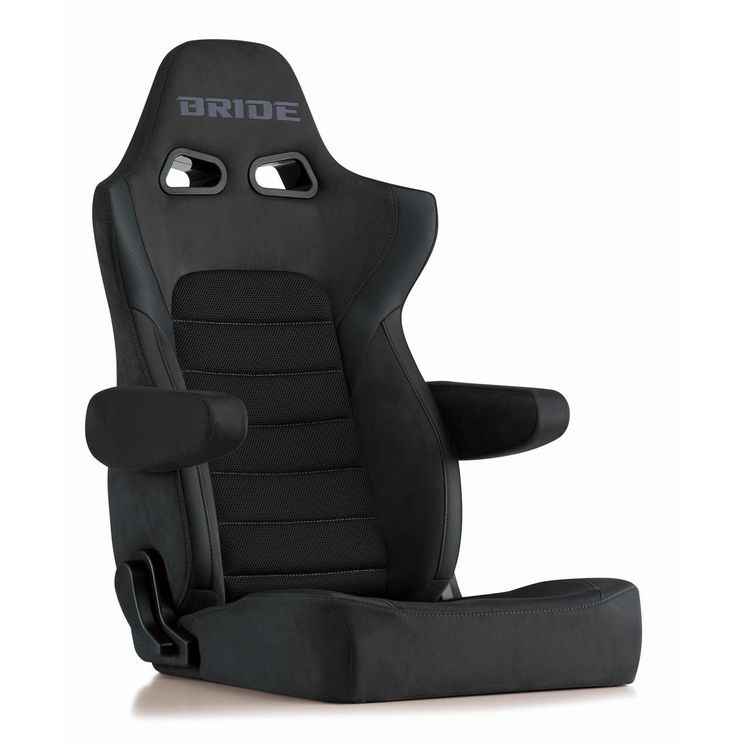 BRIDE ERGOSTER Charcoal Gray reclining semi-bucket comfort seat