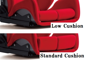 BRIDE GIAS III high-density molded urethane seat + thigh cushion close-up