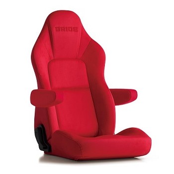 BRIDE STREAMS CRUZ Red reclining comfort seat
