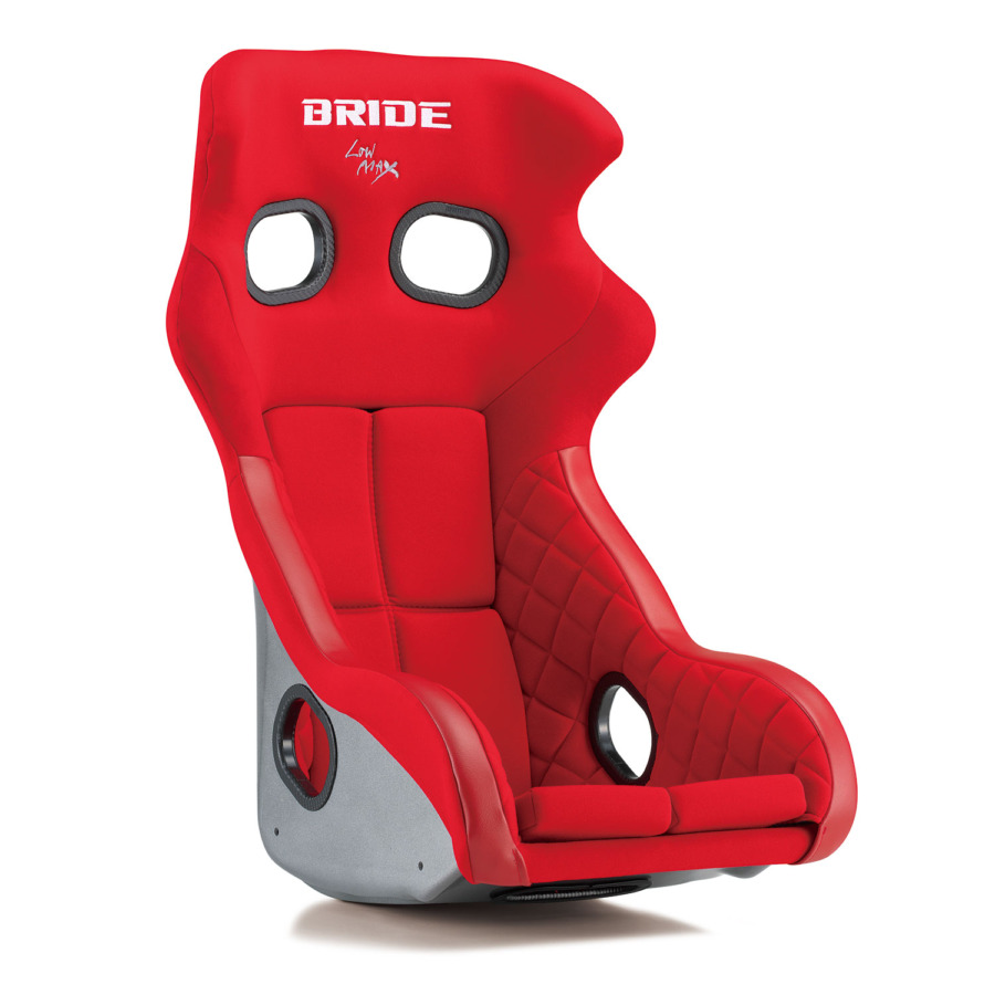 BRIDE XERO CS PLUS Red Super Aramid Black Carbon Shell bucket seat (H02BBR)