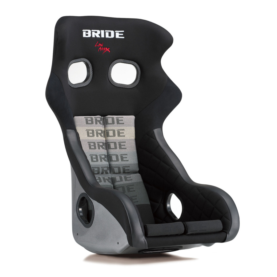BRIDE XERO CS PLUS Gradation Logo Super Aramid Black Carbon Shell bucket seat (H02GGR)