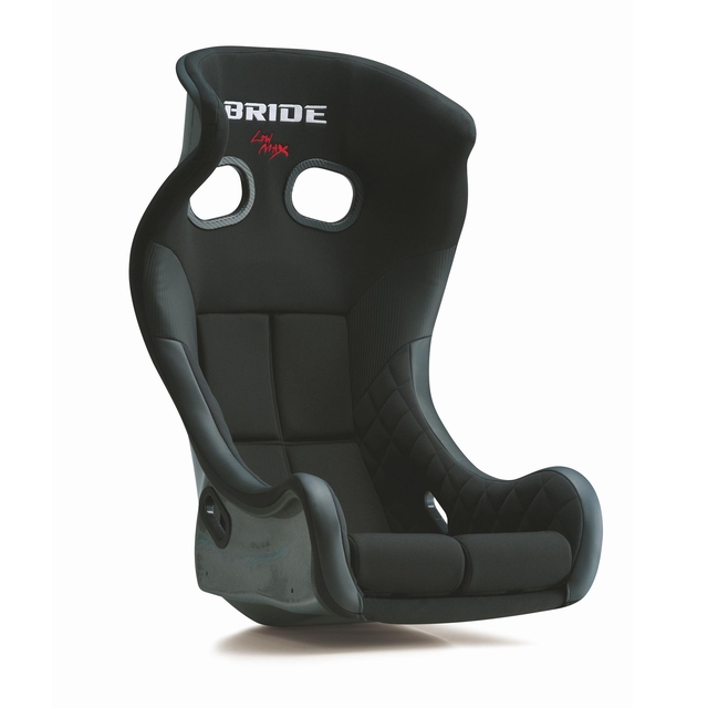 BRIDE XERO MS Black FRP Silver Shell bucket seat (HB2ASF)