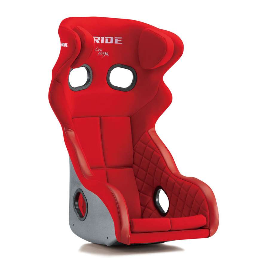 BRIDE XERO RS PLUS Red Super Aramid Black Carbon Shell bucket seat (H01BBR)