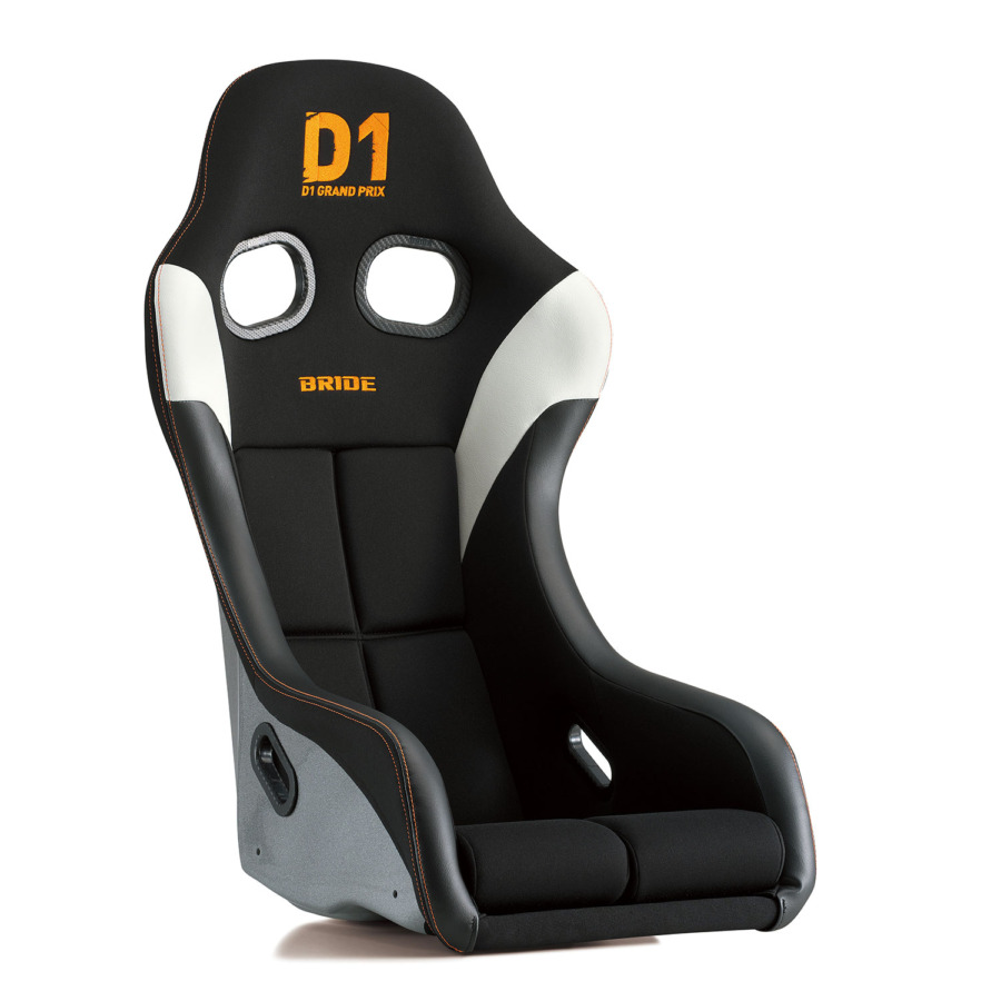 BRIDE ZETA IV D1 Limited Edition D1 Limited Edition Black FRP Silver Shell bucket seat (HA1DG1)