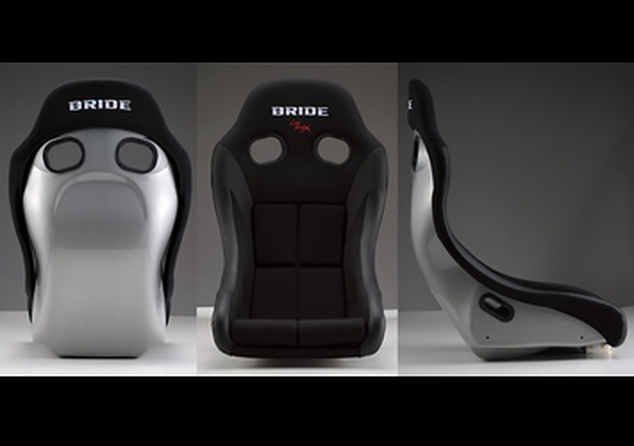 BRIDE ZIEG IV WIDE three-view shell geometry (front, back, profile)