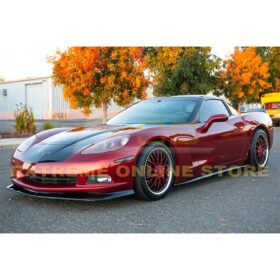 EOS 2005-2013 Corvette C6 Base Model Aerodynamic Body Kit | ZR1 Plastic Black (Unpainted) Extended Package - image 3