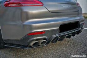 DarwinPRO 2013-2016 Porsche Panamera 970.2 BS-Sport Style Carbon Fiber Rear Diffuser - image 4