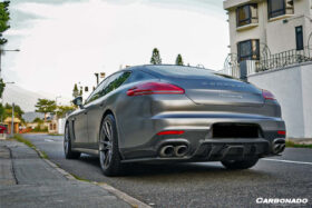 DarwinPRO 2013-2016 Porsche Panamera 970.2 BS-Sport Style Carbon Fiber Rear Diffuser - image 2