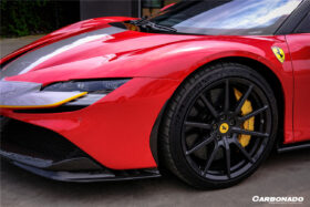 DarwinPRO 2020-UP Ferrari SF90 Stradale OE Style Autoclave Carbon Fiber Front Bumper Side Trims - image 5