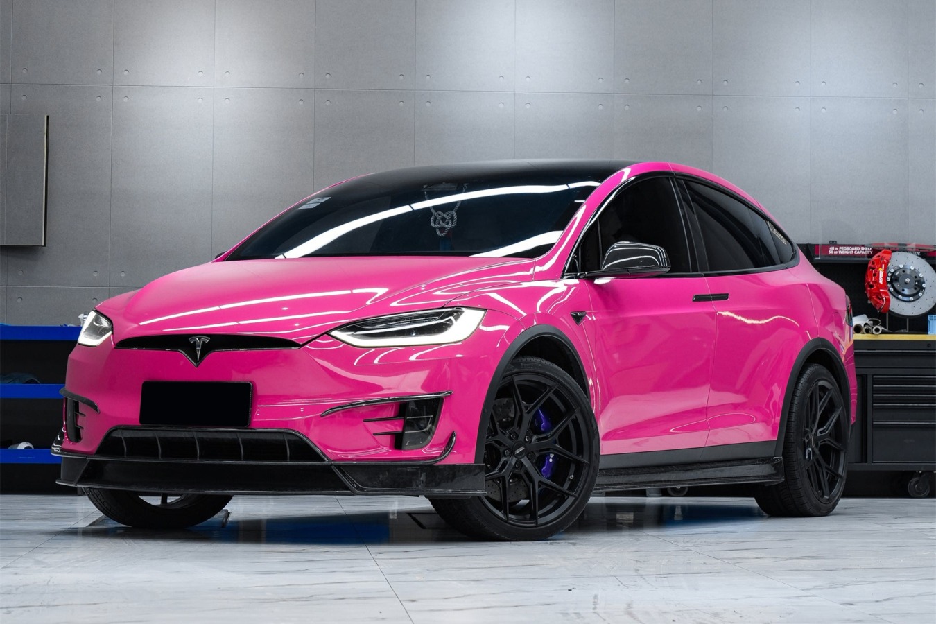 DarwinPRO 2019-2021 Tesla Model X SUV RZS Style Carbon Fiber Full Kit