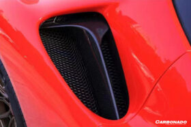 DarwinPRO 2020-UP Ferrari SF90 Stradale OE Style Autoclave Carbon Fiber Qaurter Panel Side Scoops - image 6