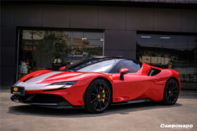 DarwinPRO 2020-UP Ferrari SF90 Stradale OE Style Autoclave Carbon Fiber Qaurter Panel Side Scoops - image 2