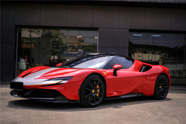 DarwinPRO 2020-UP Ferrari SF90 Stradale OE Style Autoclave Carbon Fiber Side Skirts