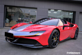DarwinPRO 2020-UP Ferrari SF90 Stradale OE Style Autoclave Carbon Fiber Side Skirts - image 3