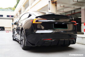 DarwinPRO 2023-2026 Tesla Model 3 LCI Fast Style Carbon Fiber Pattern Look Body Kit - image 6