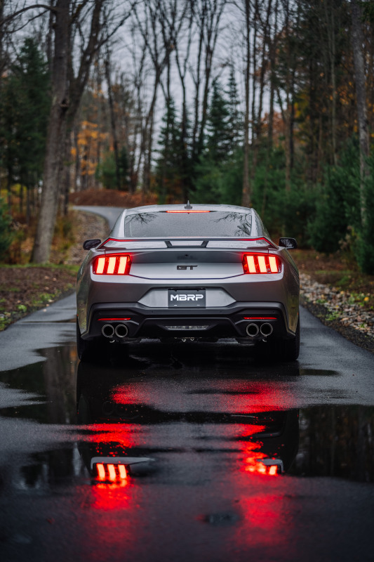 2024-2026 Ford Mustang GT with MBRP Race Profile cat-back exhaust - on the road