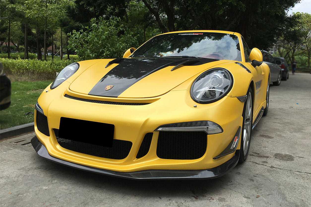 DarwinPRO 2012-2015 Porsche 911 991.1 Carrera Targa  S 4 4S GT3 Style Front Bumper Canards