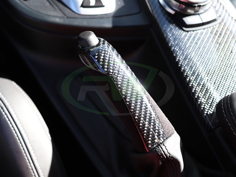 RW Carbon 1999-2006 BMW Carbon Fiber Alcantara E-Brake Handle