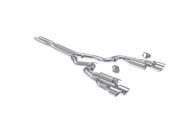 MBRP 2024-2026 Ford Mustang GT 5.0L 3&Prime; Cat-Back Exhaust - Race Profile, Quad Tips (Aluminized)