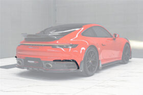 DarwinPRO 2019-2024 Porsche 911 992 Carbon Fiber Rear Bumper Vent Trims DarwinPRO (BKSSII) Fits Carrera, S, 4, 4S, Targa, Cabriolet - image 1