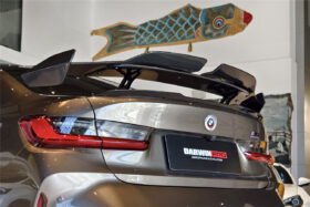 DarwinPRO 2021-UP BMW M3 G80 3 Series G20 M4 G82 4 Series G22 BKSSII Style Carbon Fiber Trunk Wing With Aluminum Slloy Wing Legs - image 1