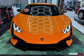 DarwinPRO 2015-2025 Lamborghini Huracan LP610 & LP580 & EVO Convert Tecnica Style Dry Carbon Fiber Front Bumper - image 5