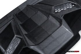 DarwinPRO 2015-2025 Lamborghini Huracan LP610 & LP580 & EVO Coupe Convert Tecnica Style Dry Carbon Fiber Rear Engine Hood - image 6
