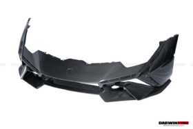 DarwinPRO 2015-2025 Lamborghini Huracan LP610 & LP580 & EVO Convert Tecnica Style Dry Carbon Fiber Front Bumper - image 6
