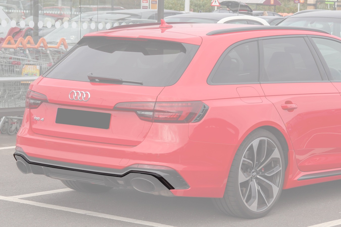 DarwinPRO 2017-2024 Audi RS4 B9 Carbon Fiber Rear Diffuser Trim Lip
