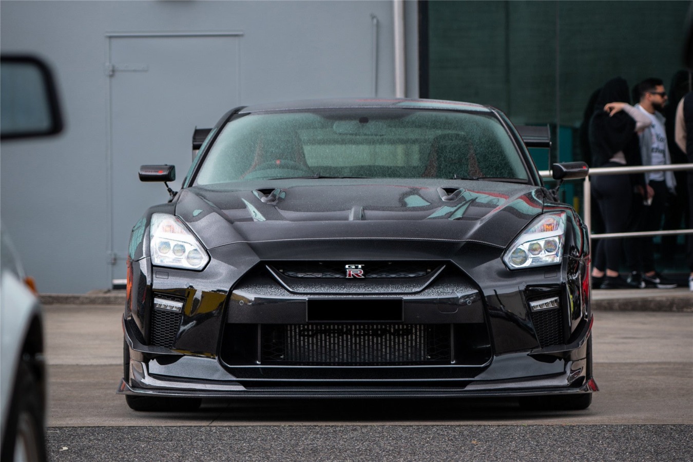 DarwinPRO 2017-2023 Nissan GTR R35 EBA BKSS Style Carbon Fiber Front Lip