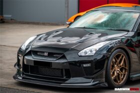 DarwinPRO 2017-2023 Nissan GTR R35 EBA BKSS Style Carbon Fiber Front Lip - image 3