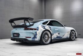 DarwinPRO 2017-2019 Porsche 911 991.2 GT3 Only BKSS Style Carbon Fiber Rear Lip Diffuser - image 5