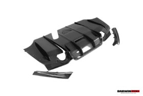 DarwinPRO 2013-2019 BMW 3 Series F30 F35 M-Tech GV Style Carbon Fiber Rear Lip with undertray - image 9