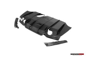 DarwinPRO 2013-2019 BMW 3 Series F30 F35 M-Tech GV Style Carbon Fiber Rear Lip with undertray - image 10