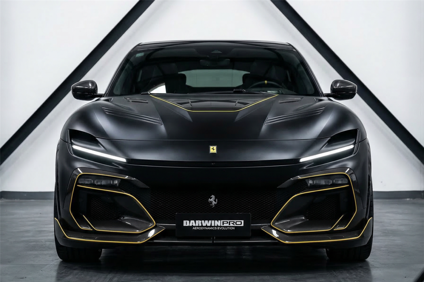 DarwinPRO 2023-UP Ferrari Purosangue F175 Carbon Fiber Front Lip DarwinPRO iMP Design