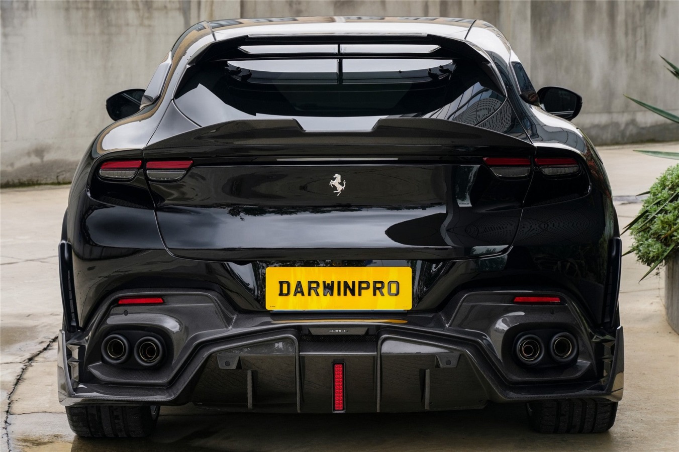DarwinPRO 2023-UP Ferrari Purosangue F175 Carbon Fiber Rear Diffuser DarwinPRO iMP Design