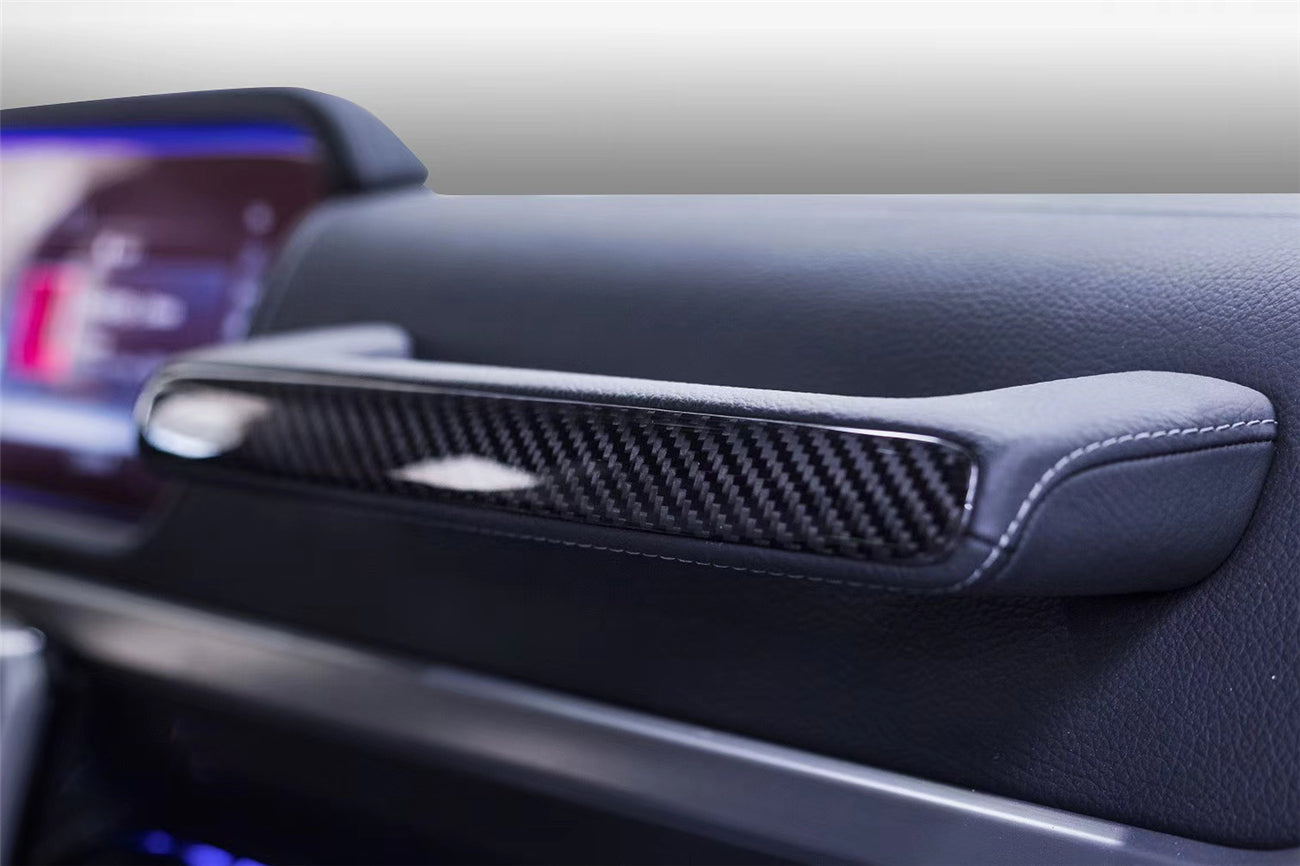 DarwinPro Aerodynamics DarwinPRO Benz G-Wagon W464 Dry Carbon Fiber Co-pilot Handrail Replacement DarwinPRO (OE) Fits G550,