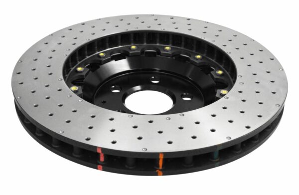 DBA Mustang GT Performance Package 5000 Series XD Drilled 2-Piece Front Brake Rotor - 380mm for Mustang GT - Image 2