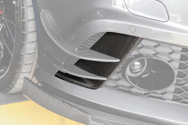 DarwinPRO 2013-2018 Audi RS6 Avant BS Style Carbon Fiber Front Bumper Caps