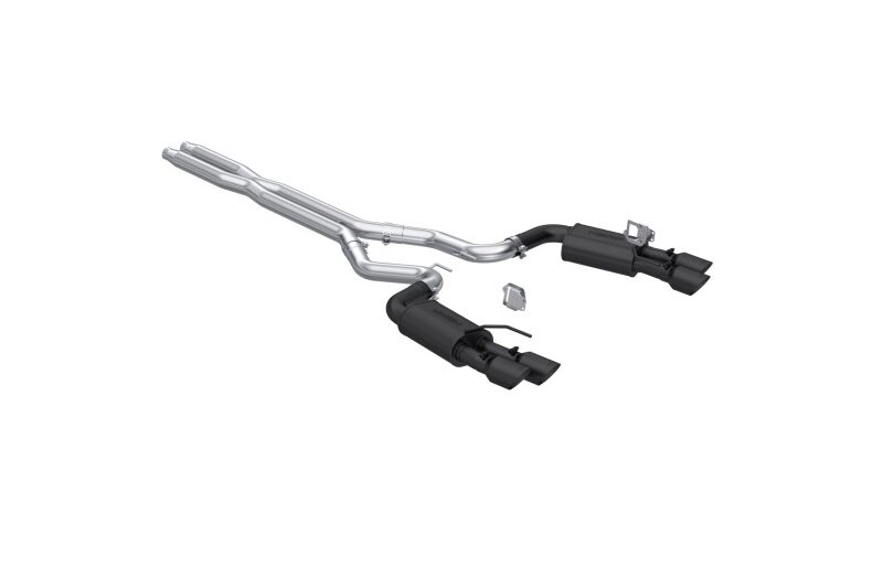 MBRP 2024-2026 Ford Mustang GT 5.0L 3&Prime; Cat-Back Exhaust - Street Profile, Quad Black Tips