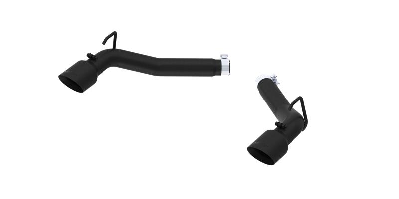 MBRP 2010-2015 Chevrolet Camaro SS 6.2L 3-Inch Axle-Back Muffler Delete - Race Profile, Black-Coated - FF Performance