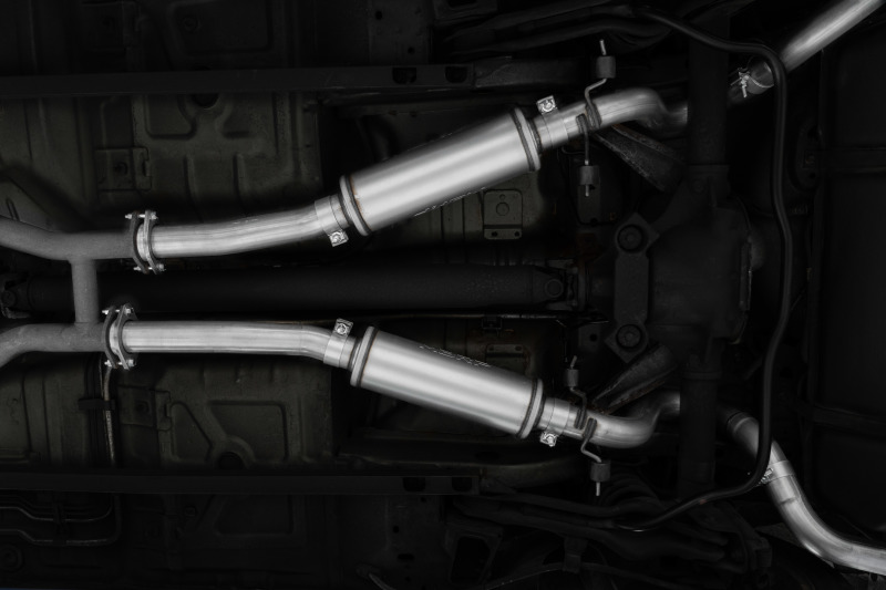 1999-2004 Ford Mustang GT with the MBRP S7221AL cat-back exhaust installed