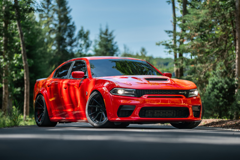 2015-2023 Dodge Challenger / Charger / 300 with the MBRP MDA7113 race-to-street sound conversion kit installed