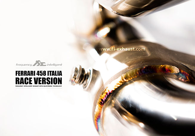 Fi EXHAUST 458 Italia / Speciale 458 Speciale/Speciale A Catless Downpipe With Ceramic Coating (Gold) for Ferrari 458 -