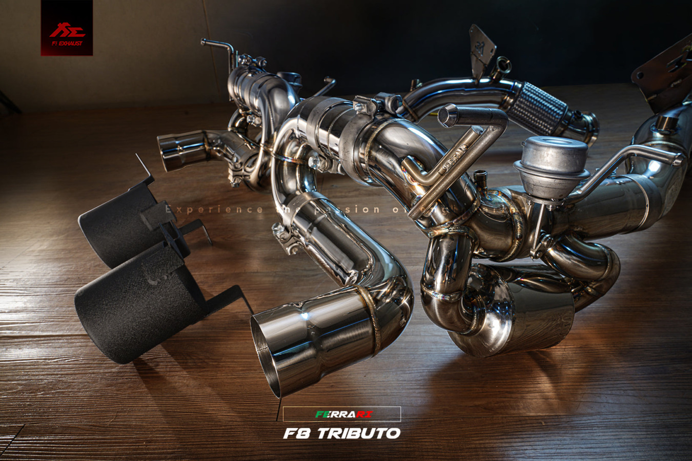 Fi EXHAUST F8 Tributo / Spider F8 Tributo (OPF) Catless Downpipe for Ferrari F8 - Image 3