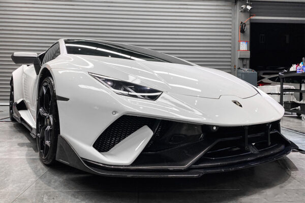 DarwinPRO 2015-2025 Lamborghini Huracan LP610 & LP580 & EVO & Tecnica BKSS Style Partial Carbon Front Bumper with Lip