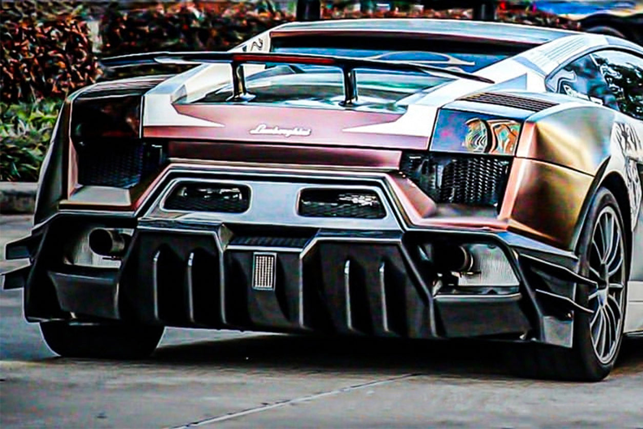 DarwinPRO 2004-2008 Lamborghini Gallardo IRON Style Rear Bumper