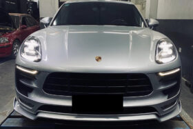 DarwinPRO 2014-2017 Porshe Macan GTS Turbo S ATS Style Carbon Fiber Front Lip - image 1