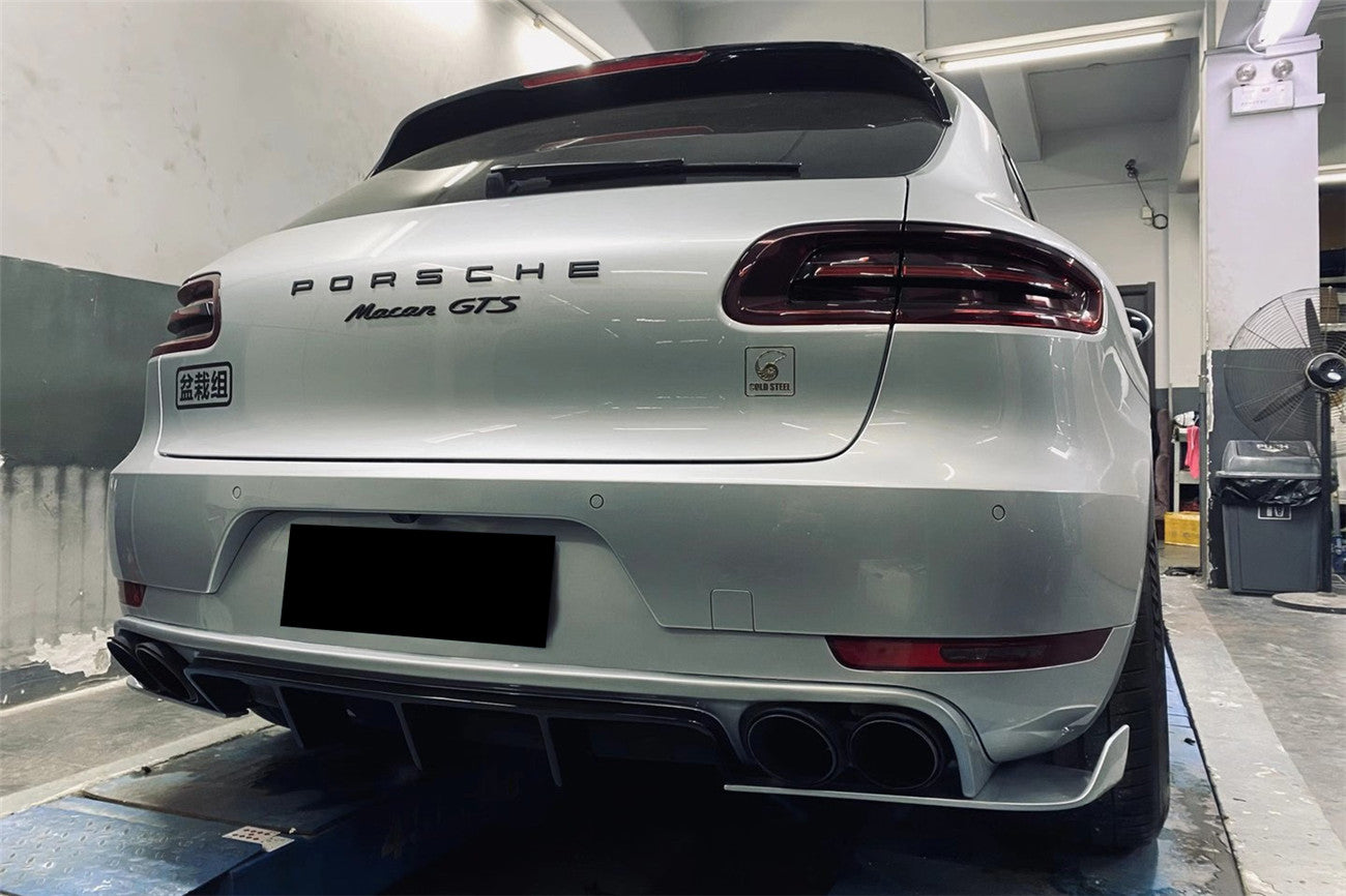 DarwinPRO 2014-2017 Porshe Macan GTS & Turbo & S ATS Style Carbon Fiber Rear Diffuser with Winglets